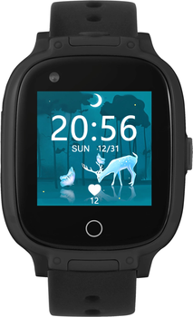 Smartwatch dla dzieci z lokalizatorem Garett Kids Twin 4G Czarny (5904238484302)