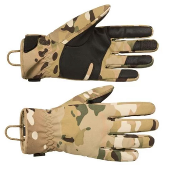 Тактичні сенсорні рукавички водовідштовхуючі мультикам Softshell 56663