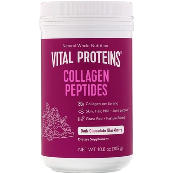 Пептиды коллагена, Collagen Peptides, Vital Proteins, шоколад + ежевика, порошок, 305 г (VTP-00589)