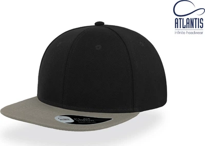 Кепка Atlantis Snap Back Чорна із сірим 58 см