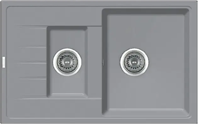 Кухонна мийка Fabiano Classic 78x50x15 Grey Metallic 8221.201.0069