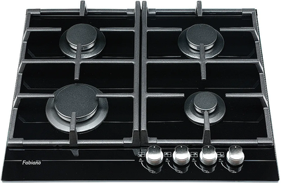 Газова варильна панель Fabiano FHG 1244 VGH Black Glass 8111.406.1029