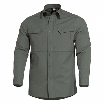 Тактична сорочка Pentagon Plato Shirt K02019 X-Large, Camo Green (Сіро-Зелений)