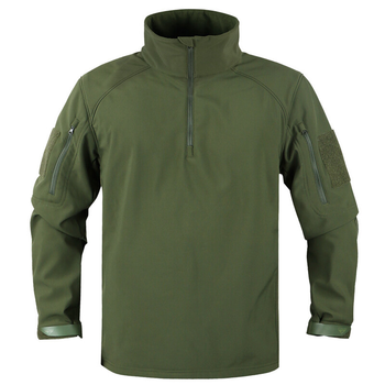 Боевая софтшелл рубашка Condor PATROL QUARTER-ZIP SOFT SHELL 101185 Medium, Олива (Olive)