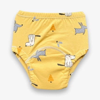 Тренировочные муслиновые трусики Kiddie Widdie 6-ти слойные Собачки 9-13 кг размер М