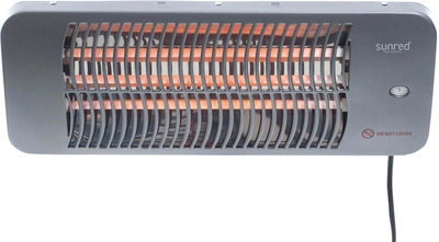 Інфрачервоний обігрівач Sunred LUG-2000W Heater Lugo Quartz Wall, Power 2000 W Grey (8719956290688)