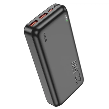 Павербанк із швидкою зарядкою 20000mAh HOCO J101A |2USB/Type-C, 22.5W| Чорний