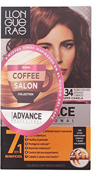 Farba kremowa z utleniaczem do włosów Llongueras Color Advance Coffee Salon Collection Hair Colour 6.34 Dark Golden Copper Blond 125 ml (8411126044427)