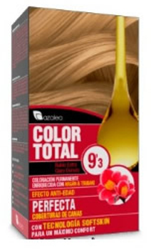 Farba kremowa z utleniaczem do włosów Azalea Color Total 9.3 Golden Extra Light Blond Hair 60 ml (8420282037679)