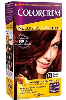 Farba kremowa z utleniaczem do włosów Eugene Perma Colorcrem 58 Dark Mahogany 100 ml (8411802203254)