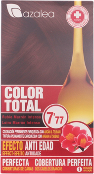 Крем-фарба для волосся з окислювачем Azalea Color Total 7.77 Blond Hair Intense Brown 100 мл (8420282037617)
