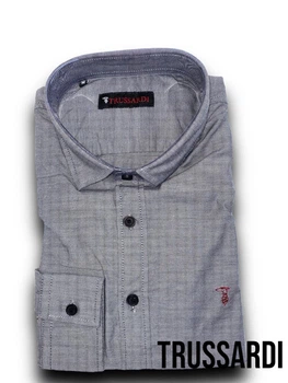 Хлопковая рубашка Trussardi M(48) SS