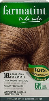Farba kremowa z utleniaczem do włosów Farmatint Permanent Color Gel 6N Dark Blonde 150 ml (8470001791504)