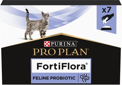 Пробіотик для дорослих котів та кошенят Purina Pro Plan FortiFlora для здорового травлення та зміцнення імунітету 7 х 1 г (8445290041173)