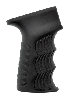 Пістолетна рукоятка DLG Tactical (DLG-098) для АК-47/74 (полімер) гумова, чорна