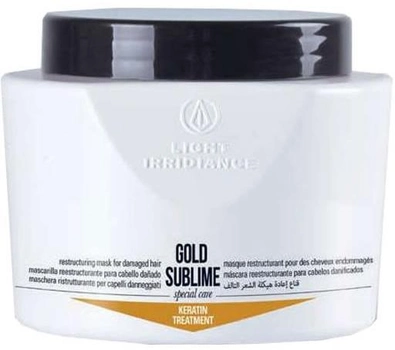 Maska do włosów Keratynowa maska ​​zabiegowa Light Iridiance Gold Sublime 500 ml (8435138437008)