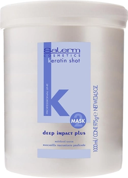 Maska do włosów Salerm Cosmetics Keratin Shot Mask Deep Impact Plus 1000 ml (8420282012867)