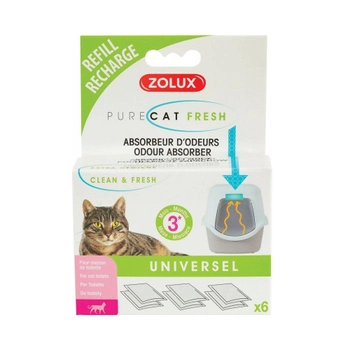 Wklady do pochłaniacza zapachów Zolux Anah Pure Cat Fresh (3336025903024)