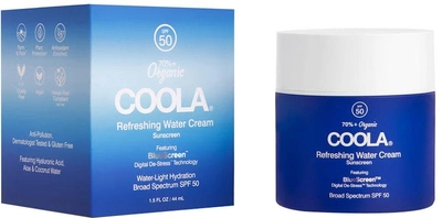 Krem przeciwsłoneczny Coola Refreshing Water Cream Organic Face Sunscreen SPF50 44 ml (850023528636)