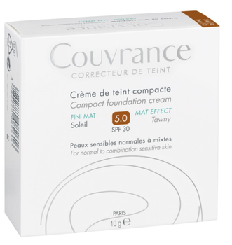 Компактний крем для обличчя Avene Couvrance 5.0 SPF30 Normal Combination Skin 10 мл (3282770082616)