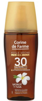 Суха олія для засмаги Corine De Farme Dry Oil Spray SPF30 150 мл (3468080007062)