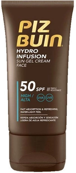 Сонцезахисний крем Piz Buin Hydro Infusion Sun gel Cream Face SPF50 50 мл (3574661486338)