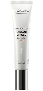Krem do ochrony przeciiwsłonecznej do twarzy Madara Time Miracle Radiant Shield Day Cream SPF15 40 ml (4752223007118)