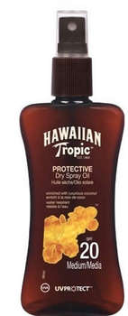Суха олія для засмаги Hawaiian Tropic Protective Dry Spray Oil SPF20 Medium 200 мл (5099821001230)