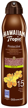 Сонцезахисна олія Hawaiian Tropic Dry Argan Oil SPF15 177 мл (5099821001933)