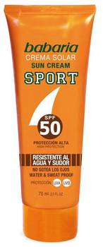 Сонцезахисний крем Babaria Sport Sun Cream SPF50 75 мл (8410412490061)