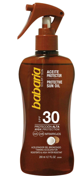 Сонцезахисна олія Babaria Sun Protective Sun Oil SPF30 Spray 200 мл Set 2 Pieces (8410412520089)