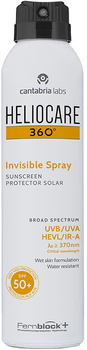 Spray przeciwsłoneczny Heliocare 360 Invisible SPF50+ Spray 200 ml (8470001866608)