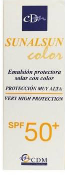 Przeciwsłoneczna emulsja CDM Sunalsun Proteccion Muy Alta 50 Color 50 ml (8470003167574)