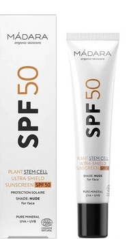 Сонцезахисний крем Mаdara SPF50 Plant Stem Cell Ultra-Shield Crema Tono Nude 40 мл (4752223008139)