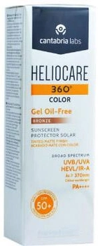 Сонцезахисний гель Heliocare 360Вe Color gel Oil-Free SPF50 Bronze 50 мл (8470001873583)