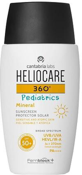 Krem-żel mineralny Heliocare 360 Pediatrics SPF50 50 ml z filtrem (8470001930163)