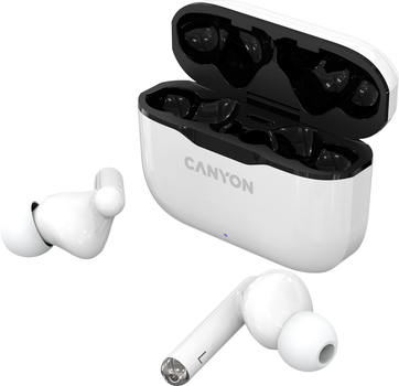 Słuchawki bezprzewodowe Canyon TWS-3 Białe(CNE-CBTHS3W)