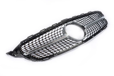 Передня решітка Diamond Silver 2014-2018, з камерою для Mercedes C-сlass W205 роки ohi-w205-gr1z