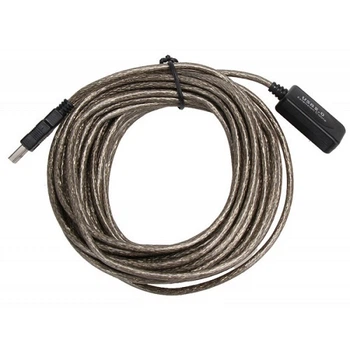 Кабель-удлинитель Value USB2.0 AM/AF активный 25м Серебристый (B00579)