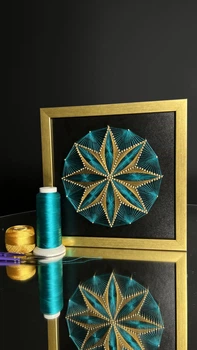 Набір для творчості та рукоділля String Art «Shining Flower 30х30» EX-020 Art Millennium