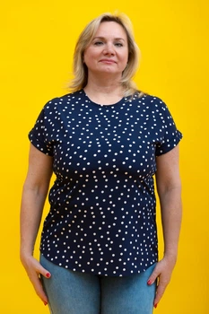 Жіноча блуза Zeta-m колір синій розмір 52