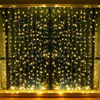 Гірлянда водоспад 150 LED 3х1 м (штора) RD-9000 Теплий білий (9000RDGRLNDC21) (9000RDGRLNDC21) CLS55