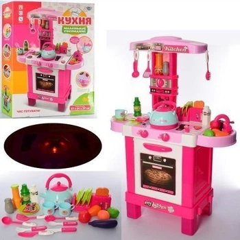 Ігрова кухня Limo Toy 008-939 з чайником краном продуктами посудом світло звук