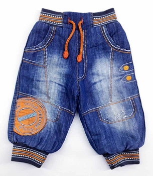 Зимові джинси Baby kids 53596 80см(р) синій з помаранчевим
