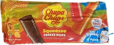 Заморожений лід Chupa Chups Squeeze Freeze Pops 12 шт по 45 мл