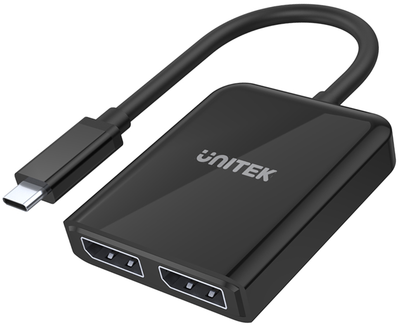 Адаптер Unitek USB type-C - 2 x DisplayPort 1.4 8K 60 Hz (4894160043245)