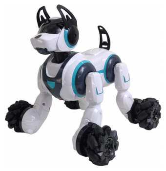Собака - Робот Stunt Dog на р/у с пульта или браслета BabyToys арт. 666-800A Белая