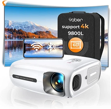 Мультимедийный домашний проектор Yaber Pro V7 Full HD 9800 лм с встроенными динамиками Wifi Bluetooth