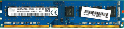 Оперативна пам'ять для ПК Hynix DDR3 8Gb PC3L-12800 1600MHz