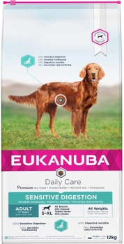 Karma sucha dla dorosłych psów Eukanuba daily sensitive digestion dla psów 12 kg (8710255172149)